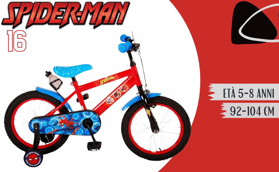 Bicicletta Denver Marvel Spiderman 16 Pollici